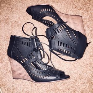 Restricted Perforated Wedge Sandal, 9